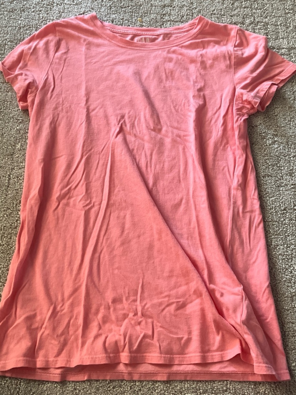 GAP Coral Pink Short Sleeve Crew Tee